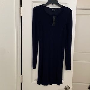 Theory - navy blue long sleeve sweater dress - wool - medium - new with tags NWT